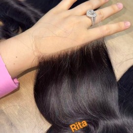 HD Lace Frontal Brazilian Human Hair 4x4 6x6 5x5 HD Lace Closure With Baby Hair Bundles With Hd Swiss Lace Frontal Burmese Wavecolor: wavy curly, stretched length: 14inches, toupee size: 2x6