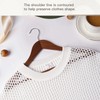 Ulimart Wooden Hangers 30 Pack,Heavy Duty Solid Wooden Clothes Hangers