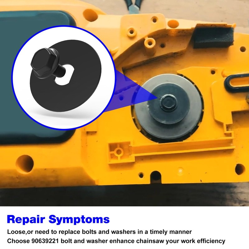 90639221 90618229 Chainsaw Bolt and Washer Replacement DEWALT Chainsaw DCCS620