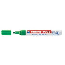 Edding 4095 Chalk Marker for Glass Windows, Non-Porous Surfaces Twin Pack Green