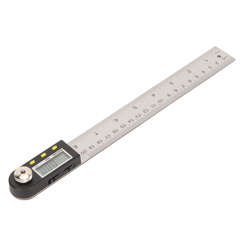Digital Angle Ruler 200mm 0 to 360 Degree Stainless Steel