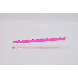 Royal Saint Acrylic Multi-color Transparent Mahjong Ruler US Mahjong Wave Transparent Mahjong Row RulerColor: pink