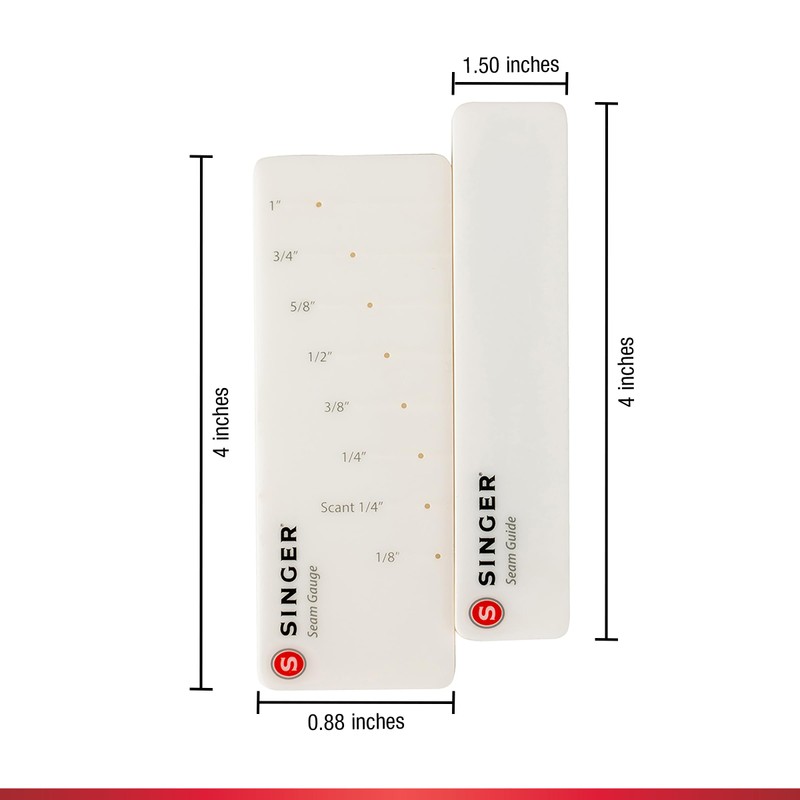 SINGER Stitch Gauge & Guide - Seam Measuring Tool for