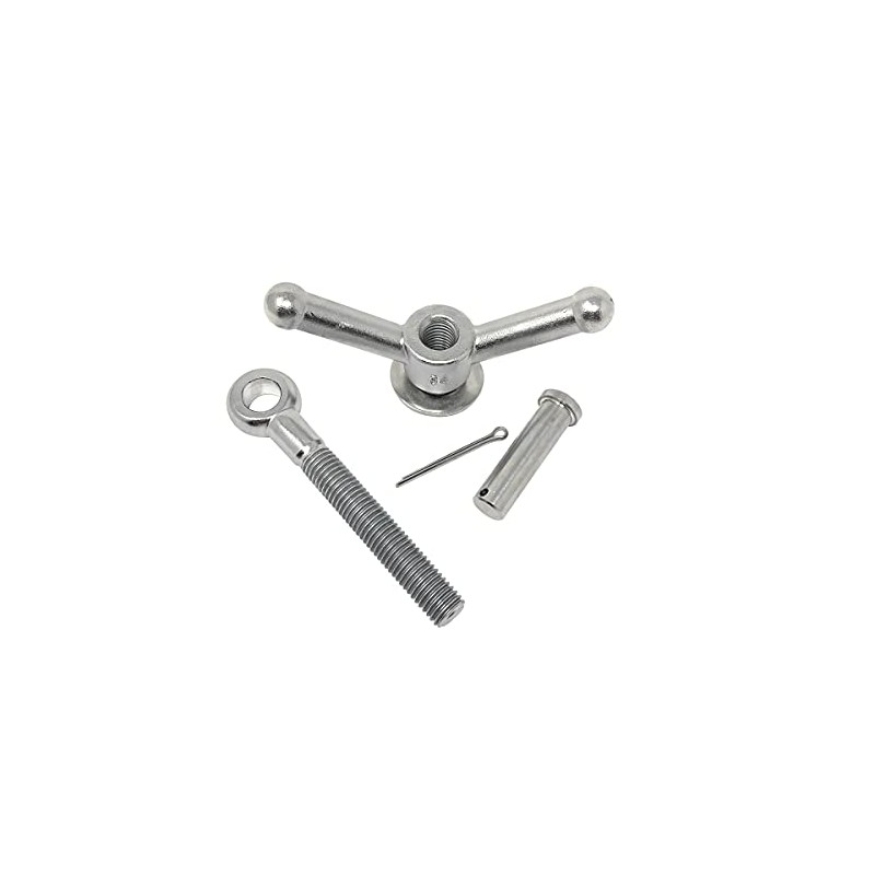 Gloxco Stainless Steel Wing Nut Assembly for Manway Hatches Found