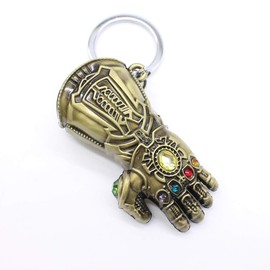 VNFLY Infinity Gauntlet Keychain Bottle Opener Thanos Glove Keychain Bottle Opener Thanos Beer Bottle Opener Keychain (Bronze)