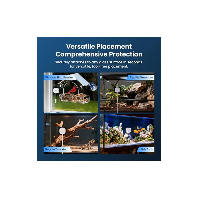 3MP 2K Aquarium & Terrarium Pet Camera.Install &Close-Focus Lens for