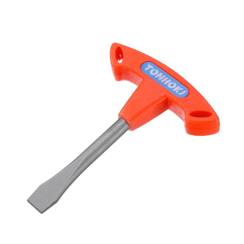 HARFINGTON T Handle Flat Head Screwdriver 10mm T Handle Slotted