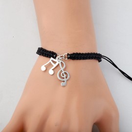 CENWA Music Note Bracelet Music Bracelet Clef Note Bracelet, Music Lovers Gift Musicians Jewelry (music br CA)
