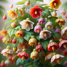 22Day Seeds: Seeds Abutilon Flowers Mix/Flowerling Maple Tree/Perenial Tree