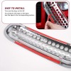 Savadi-Car 7pcs Front Grille Insert Mesh Cover Trim Kit Chrome