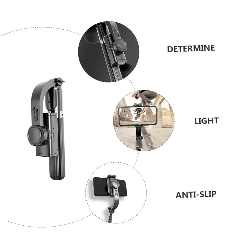 KICHOUSE Gimbal Stabilizer -Shake Selfie Stick Phone Tripod Stand Hand-held