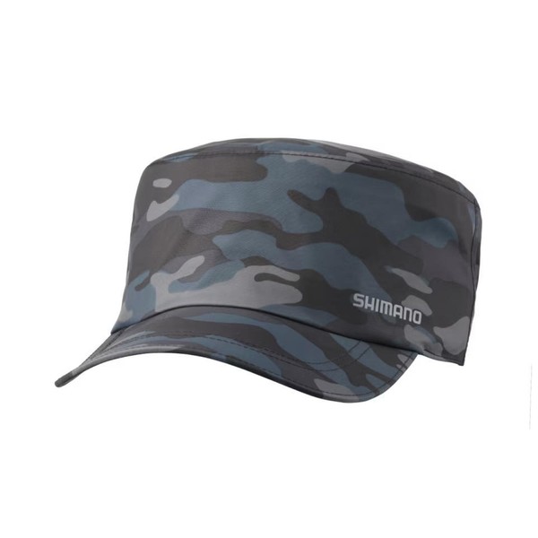 Shimano CA-001Y Rain Work Cap, Black, Multi Camo, M