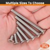 M4 x 8mm 80 Pcs Flat Head Socket Cap Screws,
