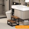 2 Step Wooden Step Stools for Adults Kids, Heavy Duty