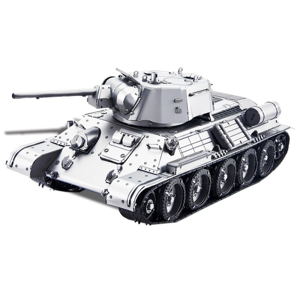 Piececool T-34/76 Medium Tank Metallic Nano Puzzle, 3D Metal Puzzle,