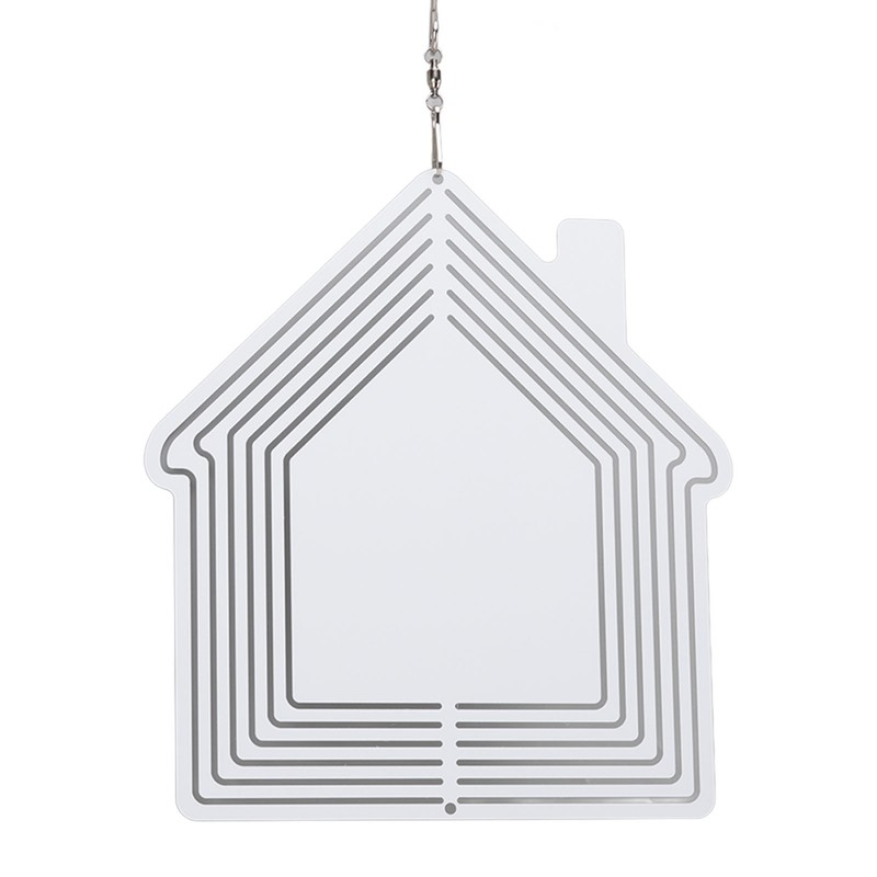 DIY Sublimation Metal Wind Spinner Hanging Blank Wind Chimes Garden