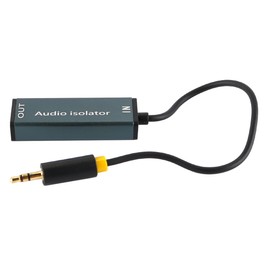 Nicear 3.5mm Ground Loop Noise Isolator, Eliminates Hum Noise From Car Audio/Home Stereo, Plug & Play, No Power Supply Needed