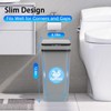 3 Pack Automatic Small Bathroom Trash Can with Lid -