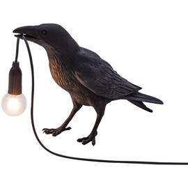 Bird Lamp Table Lamp Playing Raven/Applique, Modern Table Light, Bird Desk Lamp, Table Lamp Mordern Art Deco Table Lamps Bedside Decor for Living Room Decoration Raven Desk Lamp