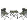 Kit Mesa + 2 Sillas Plegables Playa Jardin Camping Rojo