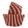 Regency Wraps RW1116STSR Greaseproof Baking Cup, Striped, Standard, Red