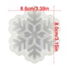 3D Snowflake Silicone Mold Christmas Candle Molds for Candle Making