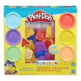 Play-Doh Play Doh Fundamentals 26 Letter Stampers and 6 Colors Multicolor Sculpting Set