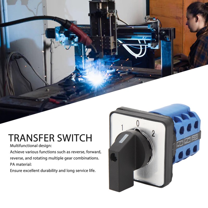 Universal Changeover Selector Switch 3 Position Dual Power Transfer Switch