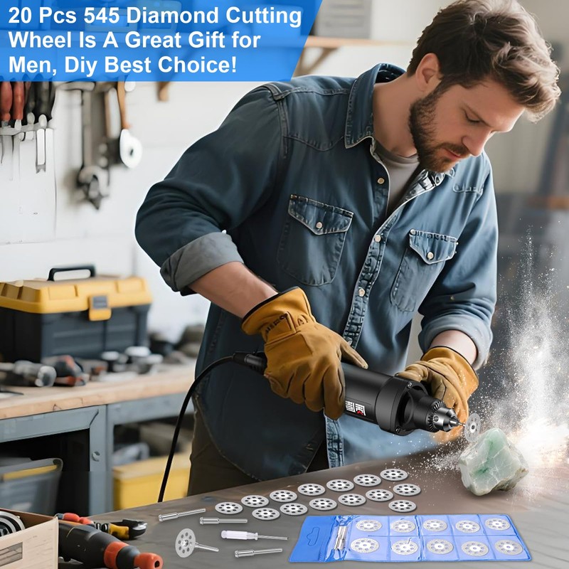 20 PCS Professional 545 Diamond Cutting Discs，Cut Off Wheel Kit