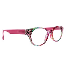 Versailles, (Bling) Reading Glasses For Women Adorned W (Rose, Black Diamond) Genuine European Crystals (Pink, Green, Clear) Round Frame. Magnification. NY Fifth Avenue