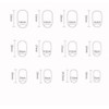 24Pcs Oval False Nails, Nude Pink Gradient Short Acrylic Full