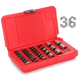 36 Piece Steel Spacer Blocks Set ，Round Gage Space Harden Block ，Space Gage Block Set