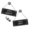 Come in we're open - Sorry we're closed reversible sign
