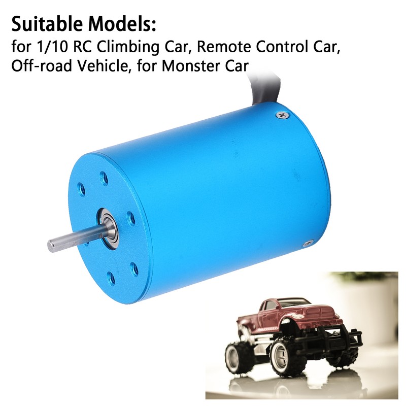 Waterproof 4 Pole 3650 2700KV Brushless Motor for 1/10 RC