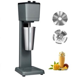 Happybuy 375W Commercial Milkshake Maker, Single Head Mixer Blender Machine, 3-Speed Drink Mixer with 820ml Stainless Steel Cup for Food Service