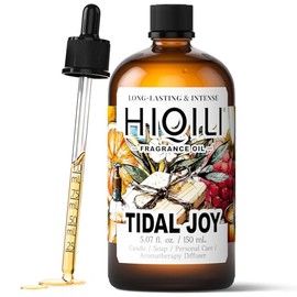 HIQILI Tidal Joy Fragrance Oil for Diffuser, Candle & Soap Making, Aquatic Floral Fruity Notes, Long-Lasting Scent - 5.07fl oz