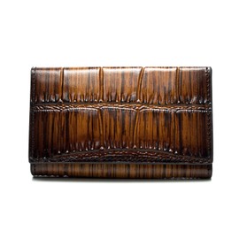 India, Made in Italy, Crocodile Embossed Phantom Leather, Key Case, Smart Key, Genuine Leather, Popular, Men's, Key Case, Birthday, Gift, Attractive Key Case, yellow