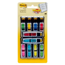 Post-it® Arrow Flags, 7/16" x 1 7/10", Assorted Colors, 24 Flags Per Pad, Pack of 10 Pads