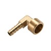 sourcing map Brass Barb Hose Fitting, 90 Degree Elbow 8mm