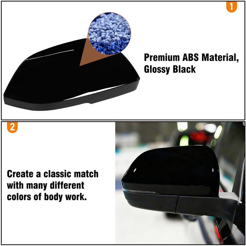 Compatible with Volkswagen Atlas 2018-2025 Right Mirror Cover