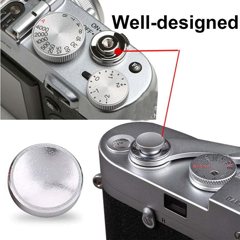 EYVRPAU 3 Pack Universal Shutter Release Concave Camera Shutter Release