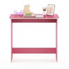 FURINNO Simplistic Study Table, Pink