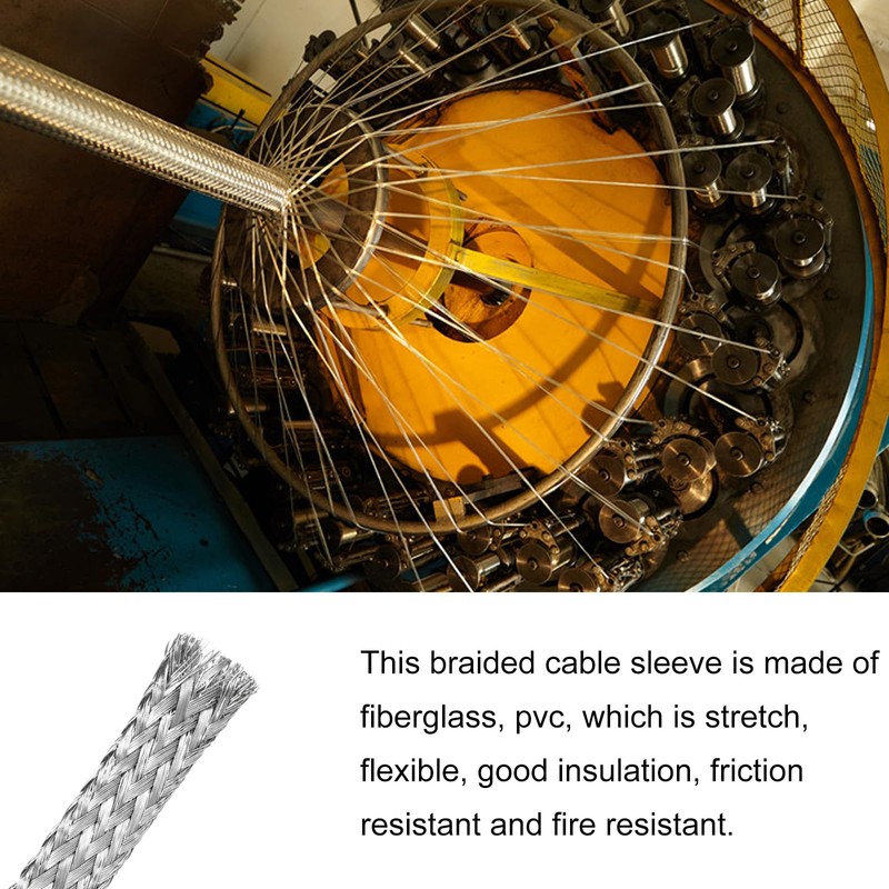 Rebower Braided Cable Sleeves, Expandable Sleeves for Electronic Wire Protection,