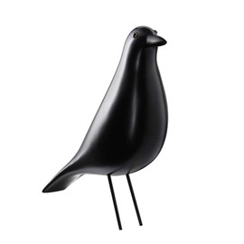 VOANZO House Bird, Mid Century Bird Adornment Office Home Decor, Desk Dove Ornament, Arts Pigeon Gifts(Black)