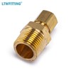 LTWFITTING Brass 1/4-Inch OD x 3/8-Inch Male NPT Compression Connector