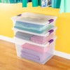Sterilite 32 Qt ClearView Latch Storage Box, Stackable Bin with