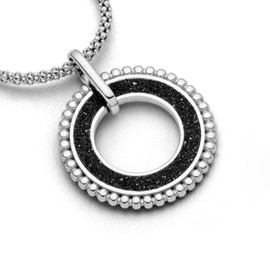 DUR Jupiter P2999 Women's Pendant Lava Sand Rhodium-Plated 925 Silver, Sterling Silver, No Gemstone