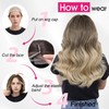 Auburn Wig for Women, 18 Inch Middle Part Wavy Synthetic