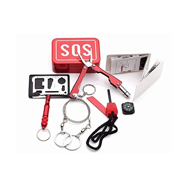 Emergency Survival Set of 6 SOS Outdoor Multi Tool Compact Emergency Camping Disaster Preparedness during Japan goods Heading Magnet