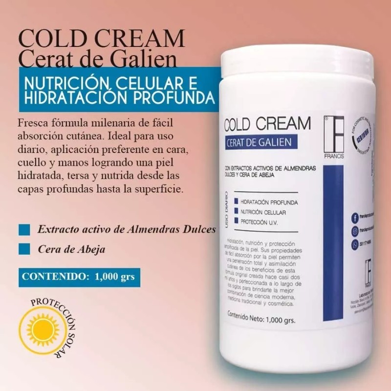Laboratorios Francis 2 Pack Crema Facial 1k Cold Cream Almendras